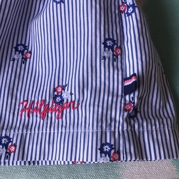 Tommy Hilfiger Floral Stripe Print Tunic Top - Picture 5 of 11